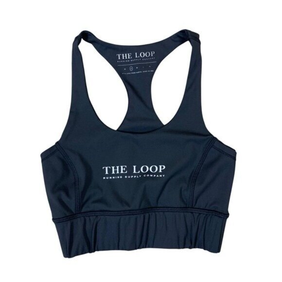 The Loop Running Supply Co. Gray Sports Bra Small Racerback Activewear - Picture 1 of 4